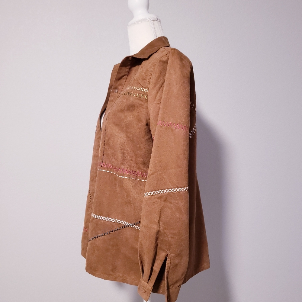 Vintage Koret suede jacket retro s boho Indian - Picture 5 of 13